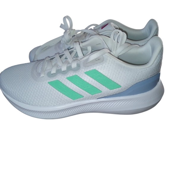 adidas Shoes - Adidas Runfalcon  Women's White and Mint Running  Sneakers